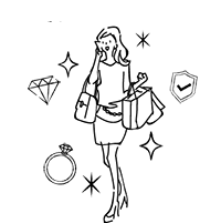 10カラットの女性会員